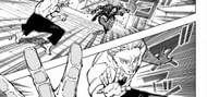 Laure fighting Sukuna (Image via Shueisha)